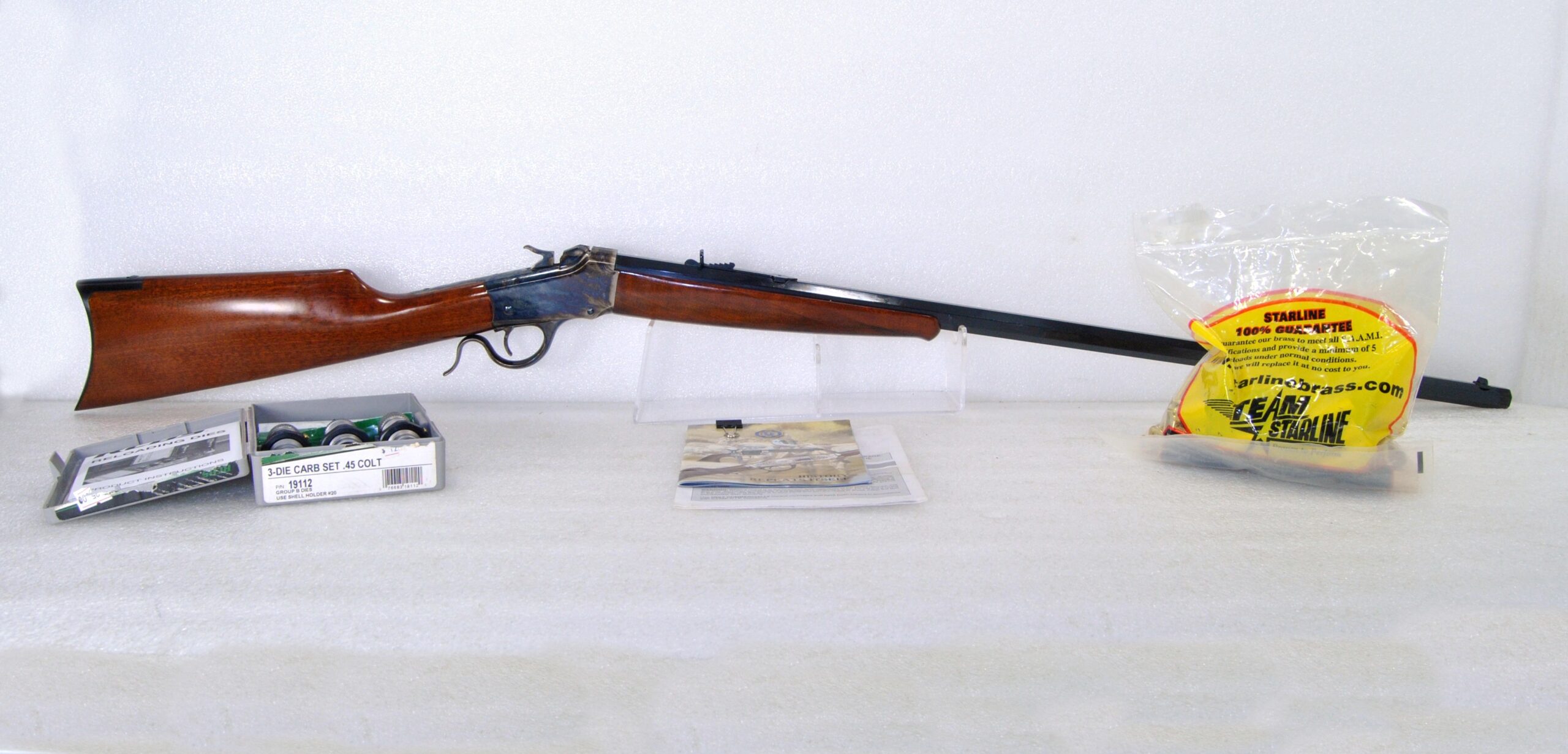 Unfired Uberti 1885 Falling Block in .45LC, S/N S09200 - Image 2